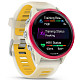Спортивний годинник Garmin Forerunner 570 42mm Raspberry Aluminum with Translucent Bone/Mango Band (010-02970-02)