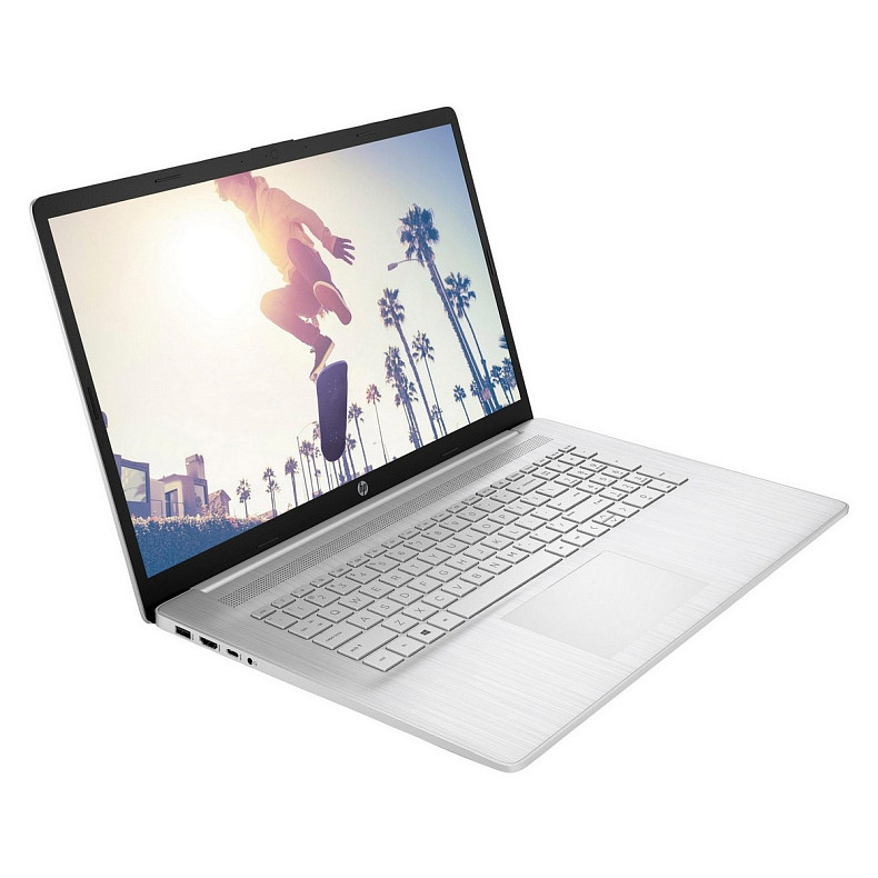 Ноутбук HP 17-cp2030ru 17.3" FHD IPS AG, AMD R3-7320U, 8GB, F512GB, UMA, DOS, серебристый