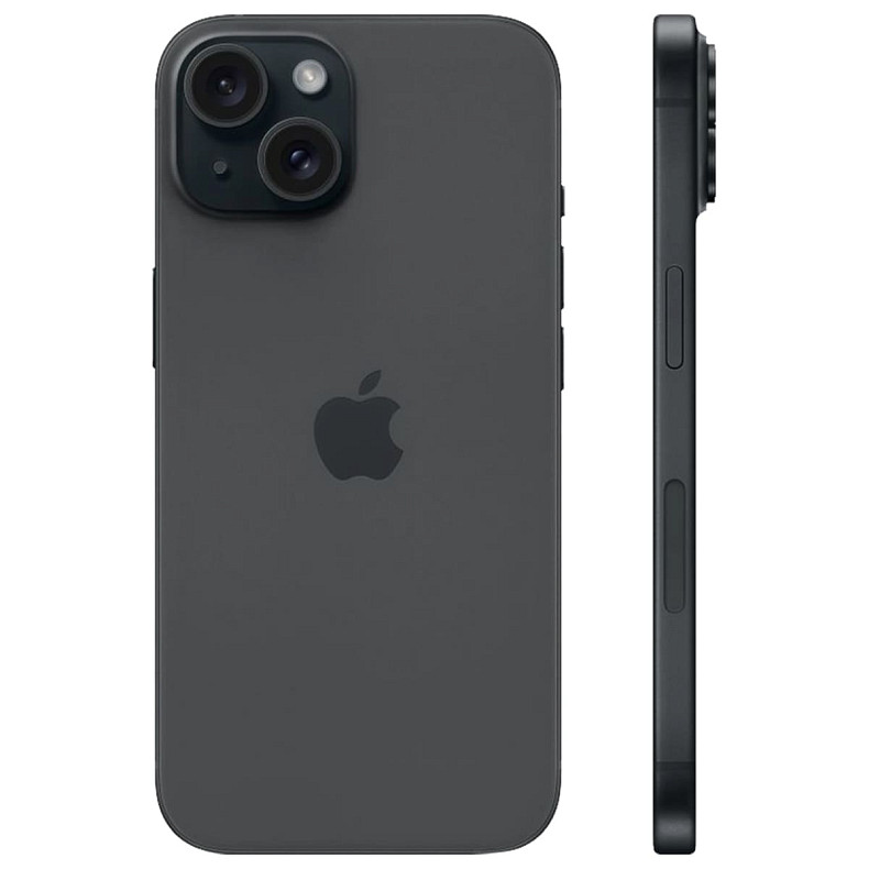 Смартфон Apple iPhone 15 128GB A3090 Black (MTP03RX/A)