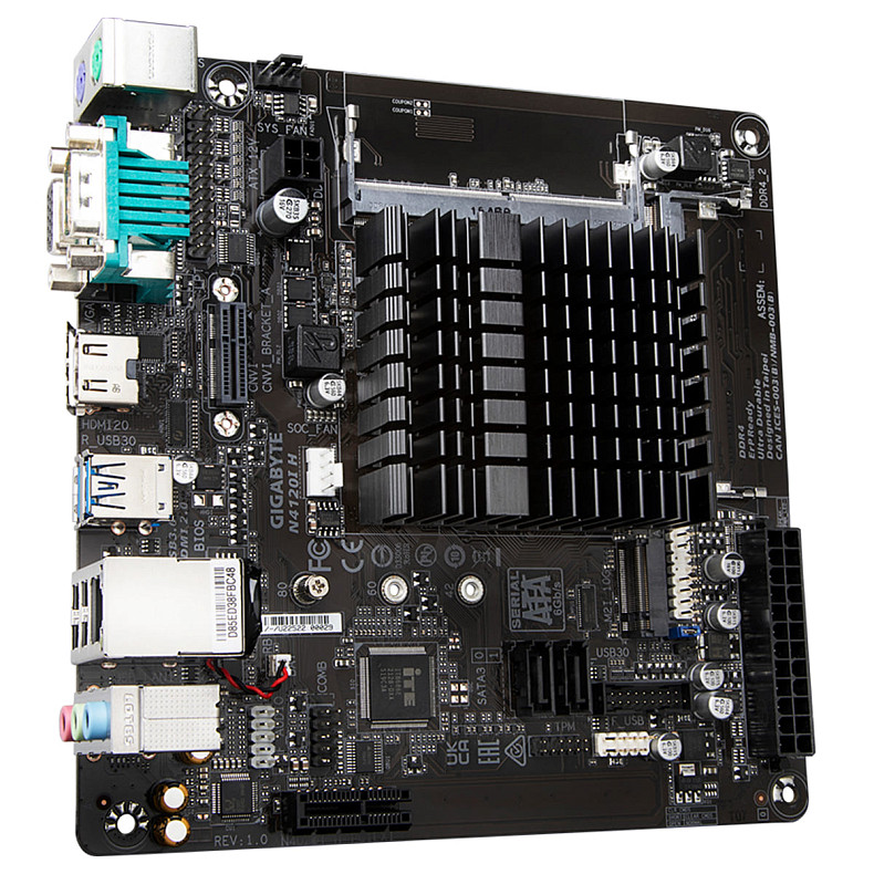 Материнская плата GIGABYTE CELERON N4120 MITX N4120I H