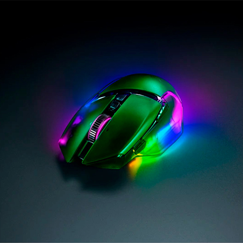 Миша RAZER Basilisk V3 PRO Wireless, 35K, Phantom Green (RZ01-05240300-R3G1)