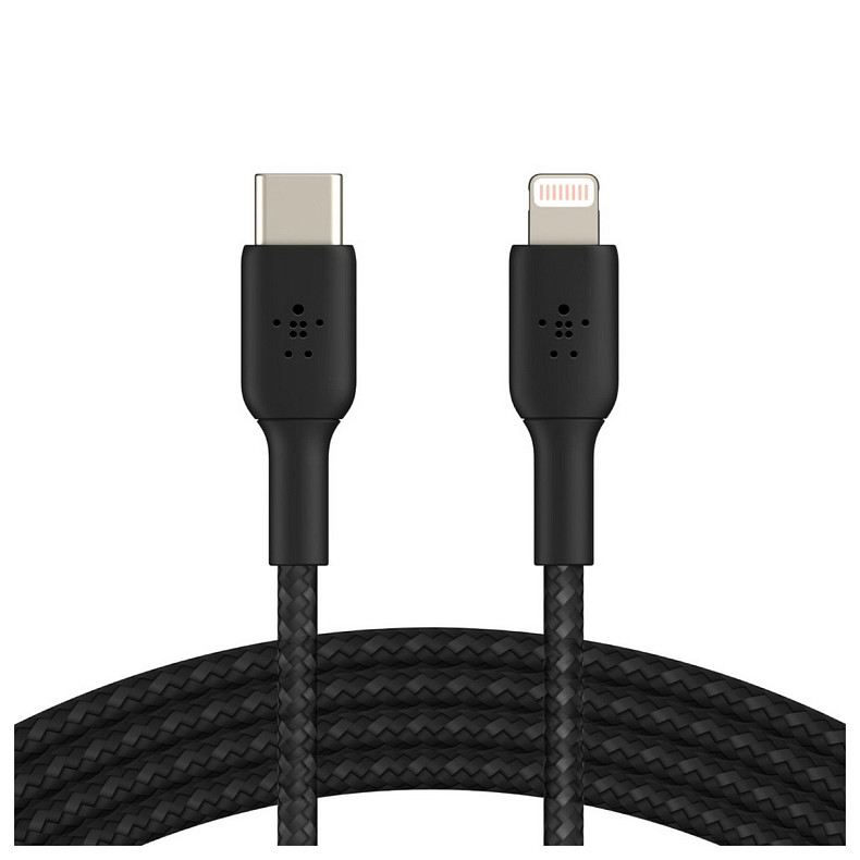 Кабель USB-C > Lightning зарядка/синхронизация Belkin, 2м, Type-C,  чорний