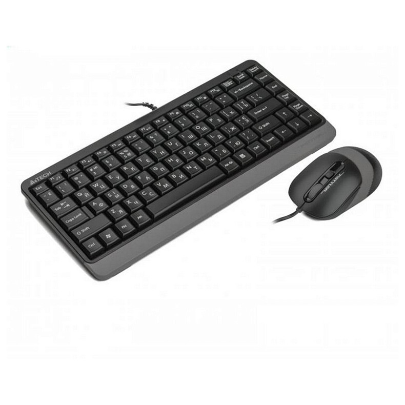 Комплект (клавиатура, мышь) A4Tech Fstyler F1110 Grey USB