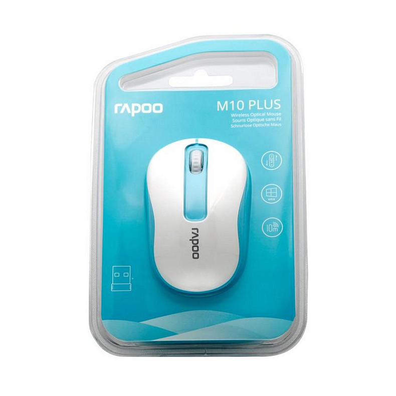 Мышка Rapoo M10 Plus Wireless Blue