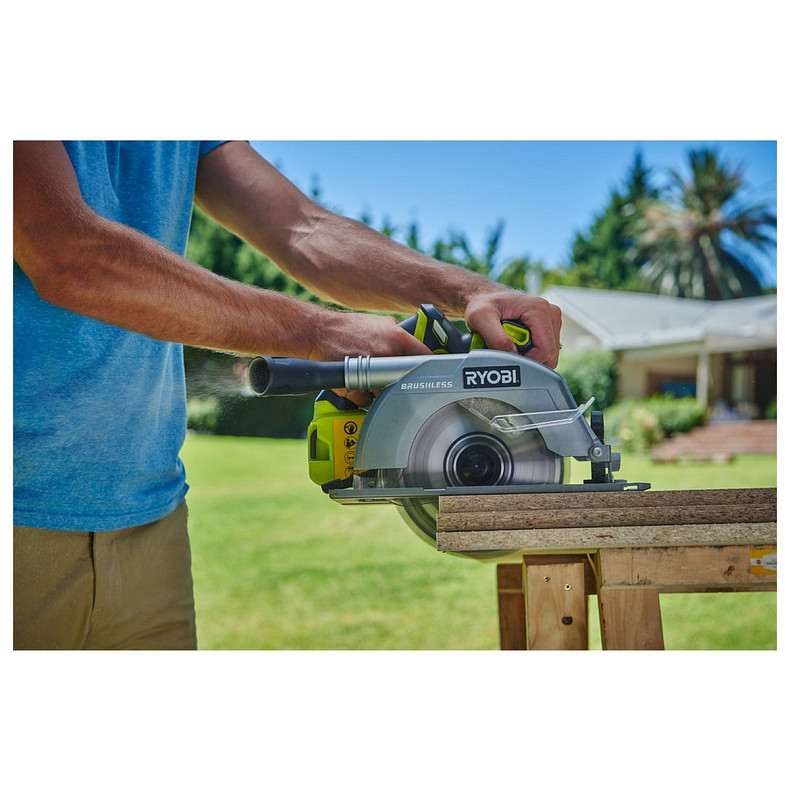 Пила дисковая аккумуляторная Ryobi R18CS7-0 ONE+ бесщеточная 18В