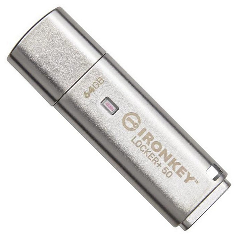 Флеш-накопичувач USB3.2 64GB Kingston IronKey Locker+ 50 (IKLP50/64GB)