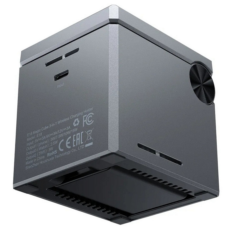 Зарядний пристрій Wireless QI 3in1 15W E18 Rubik's Acefast