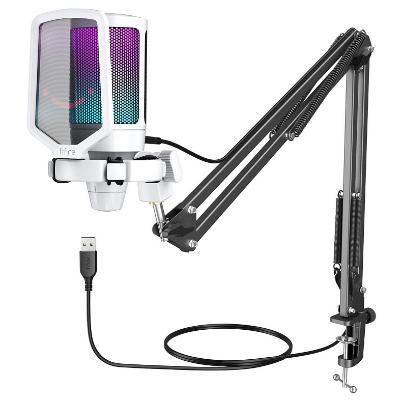 Микрофон конденсаторный Fifine A6TW USB White