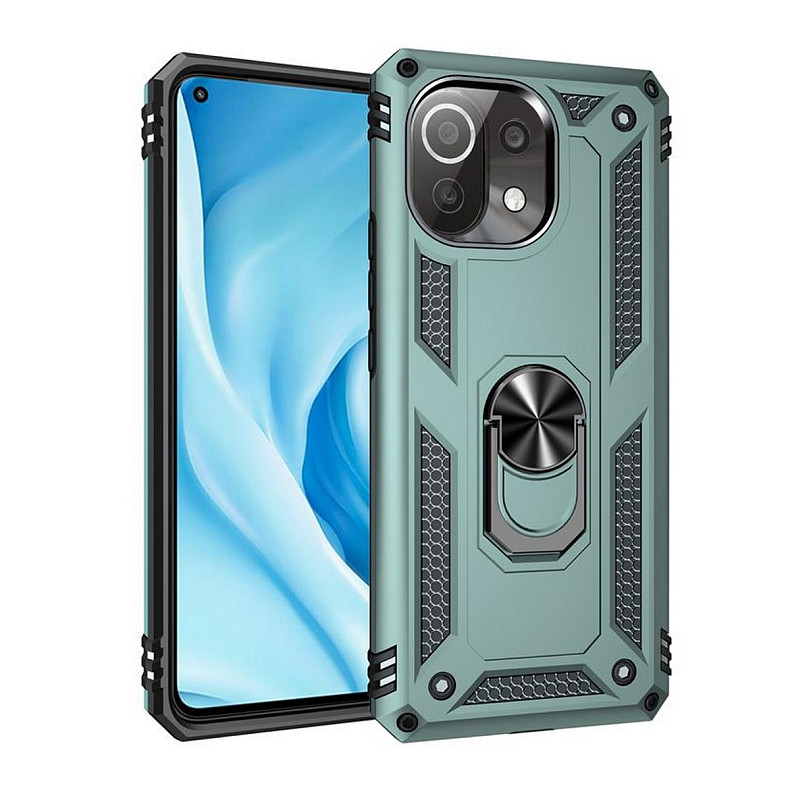 Чeхол-накладка BeCover Military для Xiaomi Mi 11 Lite/Mi 11 Lite 5G/11 Lite 5G NE Dark Green (706645