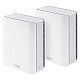 WiFi-Mesh система ASUS ZenWiFi BT8 BE14000, 1xGE LAN, 1x2.5GE LAN, 1x2.5GE LAN, 1xUSB 3.0, 3мод, біл