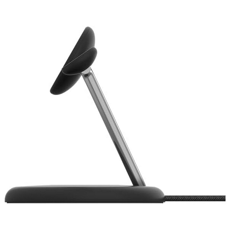 Зарядний пристрій бездротовий Belkin 3в1 Magnetic Adjustable Pad Qi2 15Вт, чорний