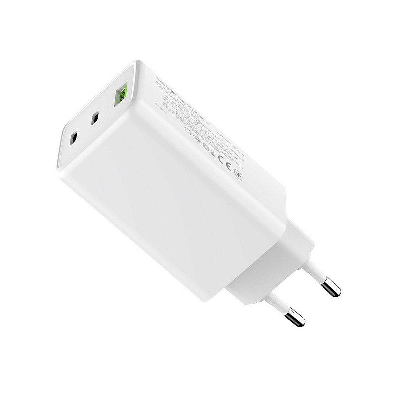 Сетевое зарядное устройство ColorWay GaN Mini 100W PD Port PPS USB (USB-2C1A) White (CW-CHS061PD-WT)