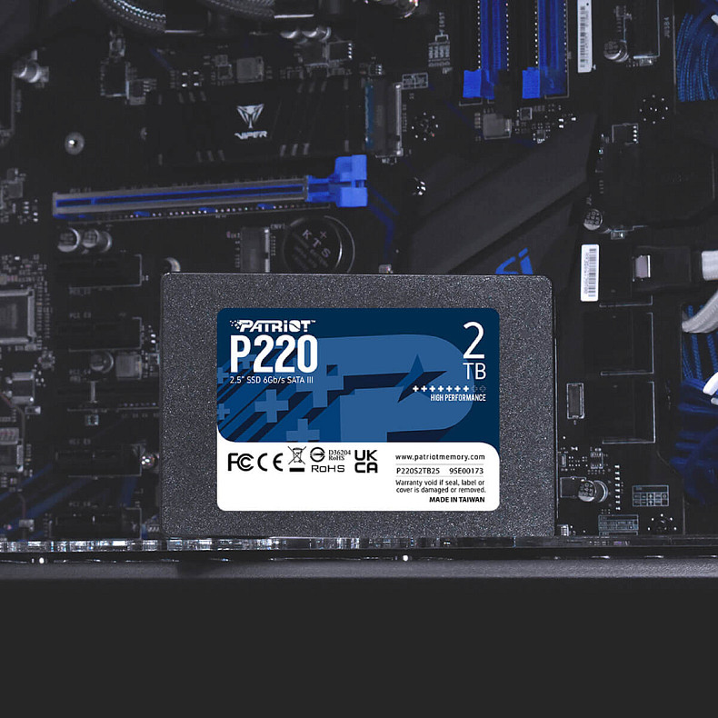 Накопитель SSD 2TB Patriot P220 2.5" SATAIII TLC (P220S2TB25)