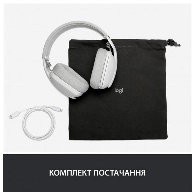 Bluetooth-гарнітура Logitech Zone Vibe 100 Wireless OffWhite (981-001219)