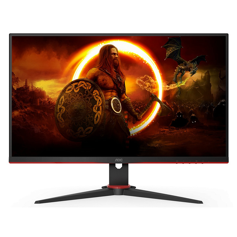 Монiтор AOC 23.8" 24G2SPAE/BK IPS 165Hz 1ms 2*HDMI DP MM Black/Red