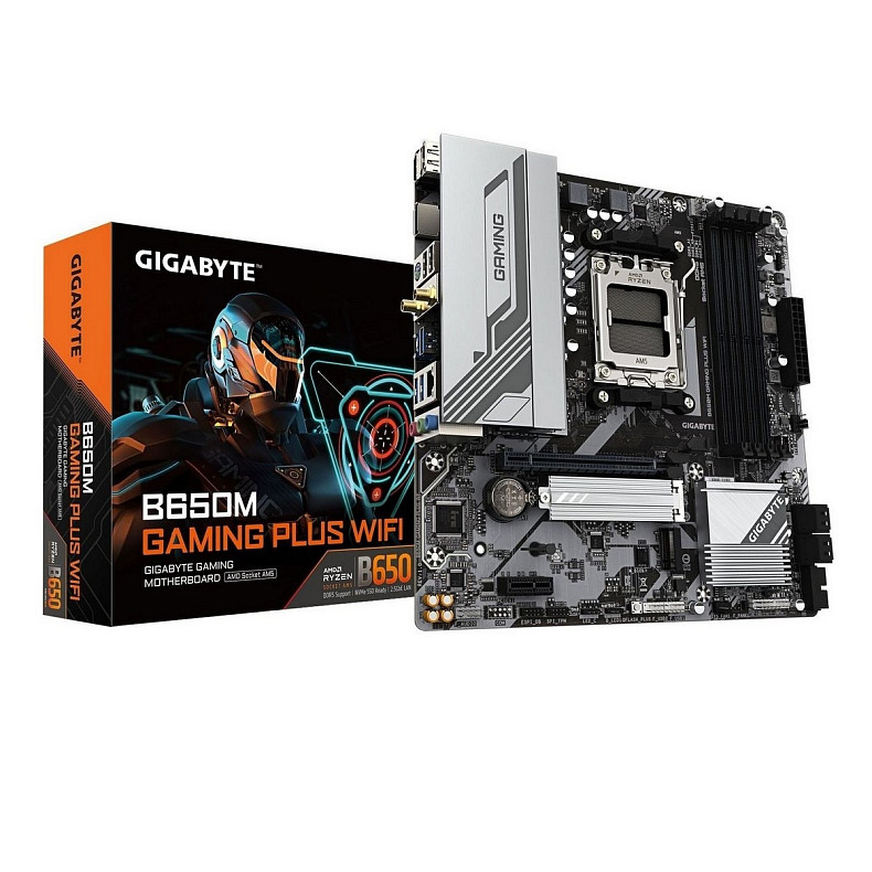 Материнская плата Gigabyte B650M Gaming Plus WiFi Socket AM5