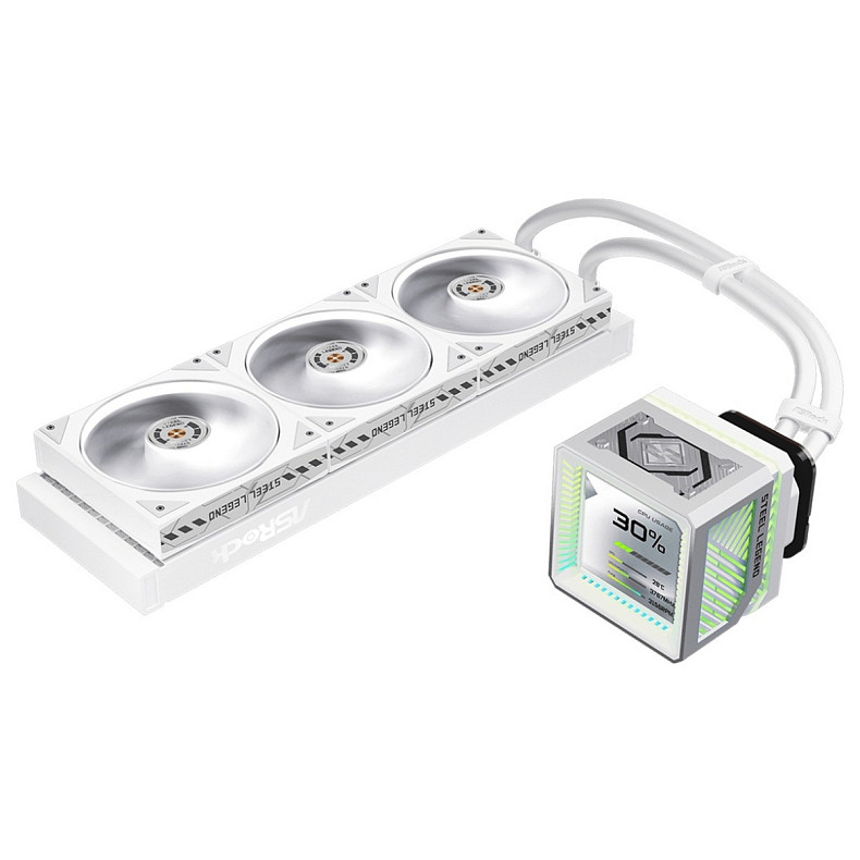 Система водяного охлаждения ASRock Steel Legend 360 LCD White