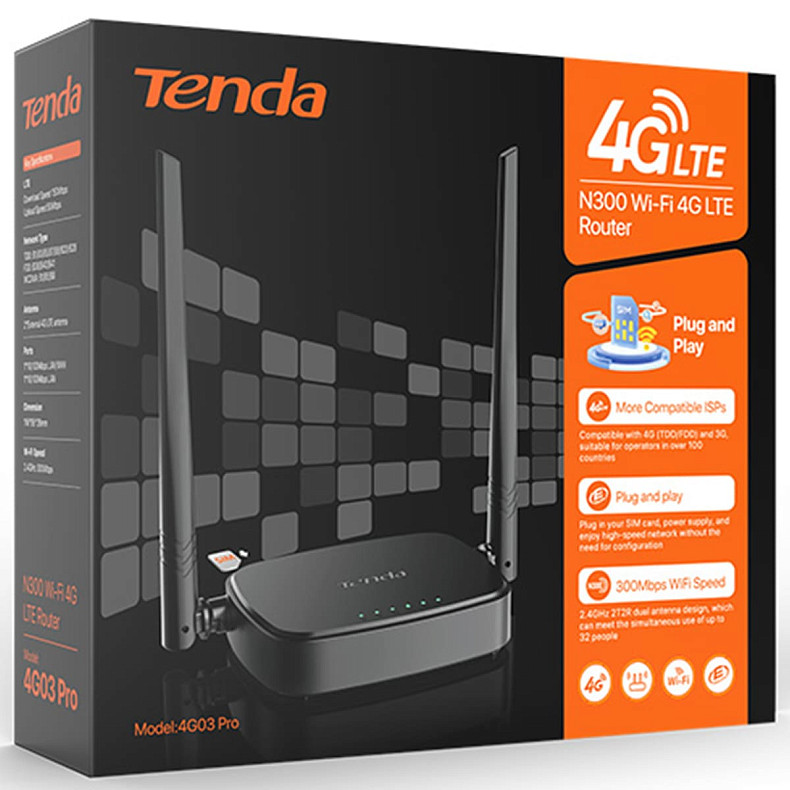 Беспроводной маршрутизатор Tenda 4G03 Pro