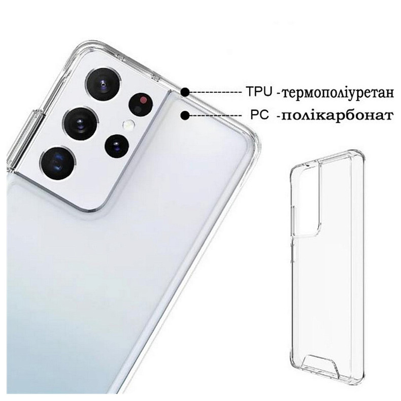 Чохол-накладка BeCover Space Case для Samsung Galaxy S21 Ultra SM-G998 Transparancy (708587)