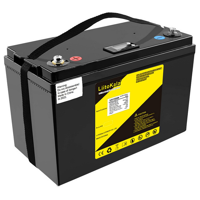 Аккумуляторная батарея LiitoKala LiFePO4 12V150Ah, LCD