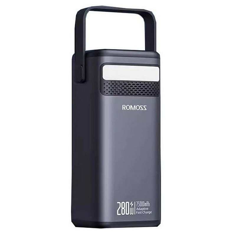 Универсальная мобильная батарея Romoss PMT75 75000mAh Black (PMT75-1E2-2133H)