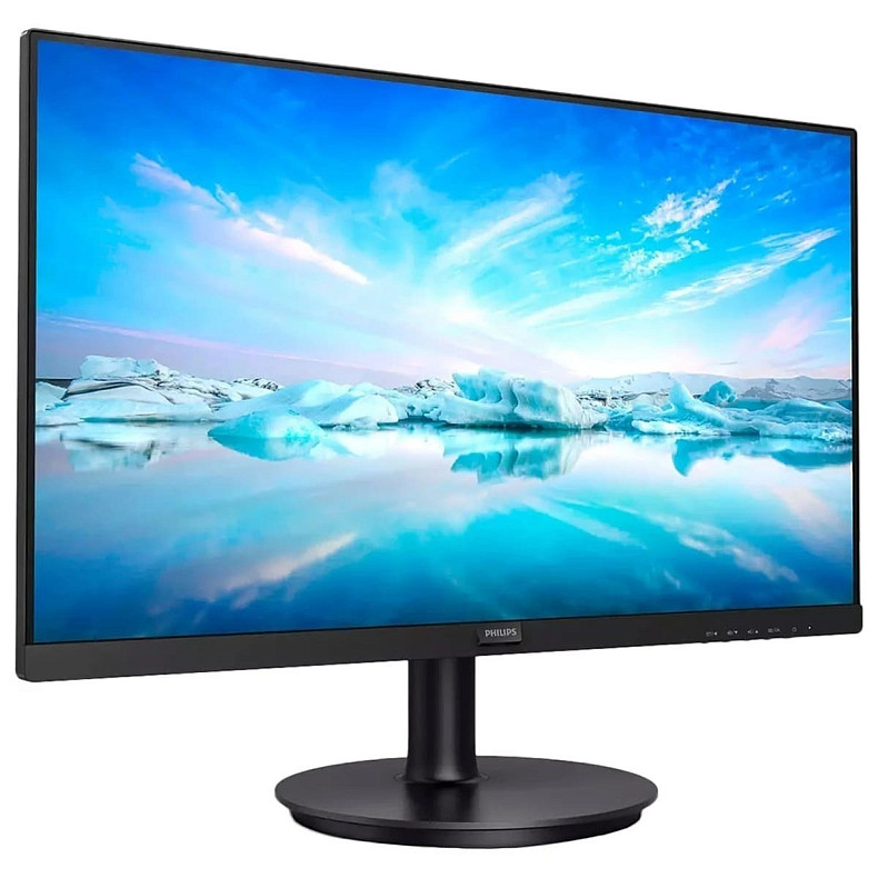 Монитор 23.8" Philips 241V8LAB, VA, 100Hz, 1ms, VGA, HDMI, колонки, черный