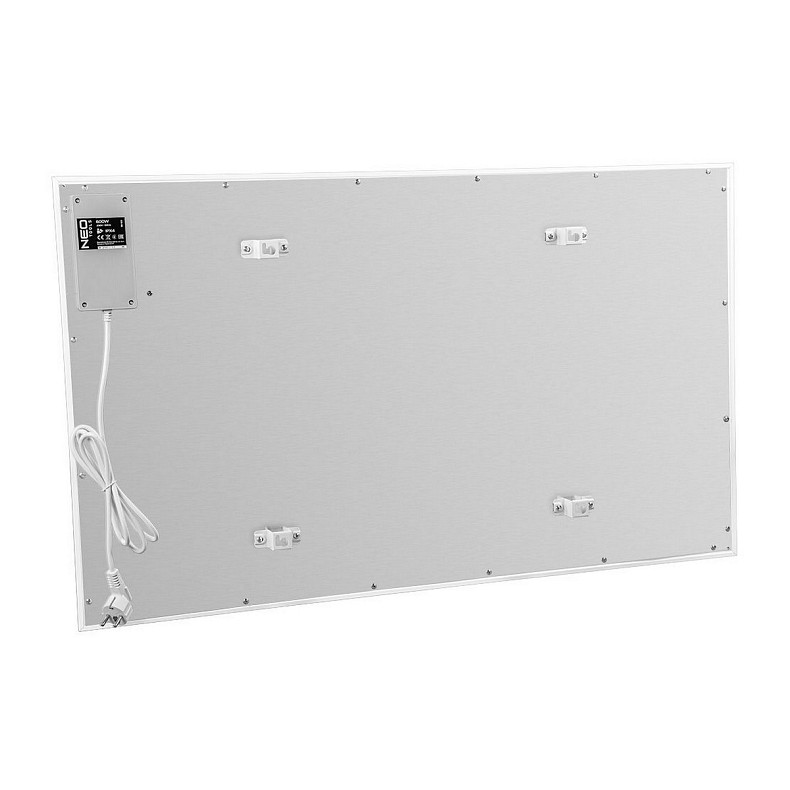 Панель інфрачервона Neo Tools, 600Вт, дистанційне управління, 100х60х3.8см, IP24, термостат, білий