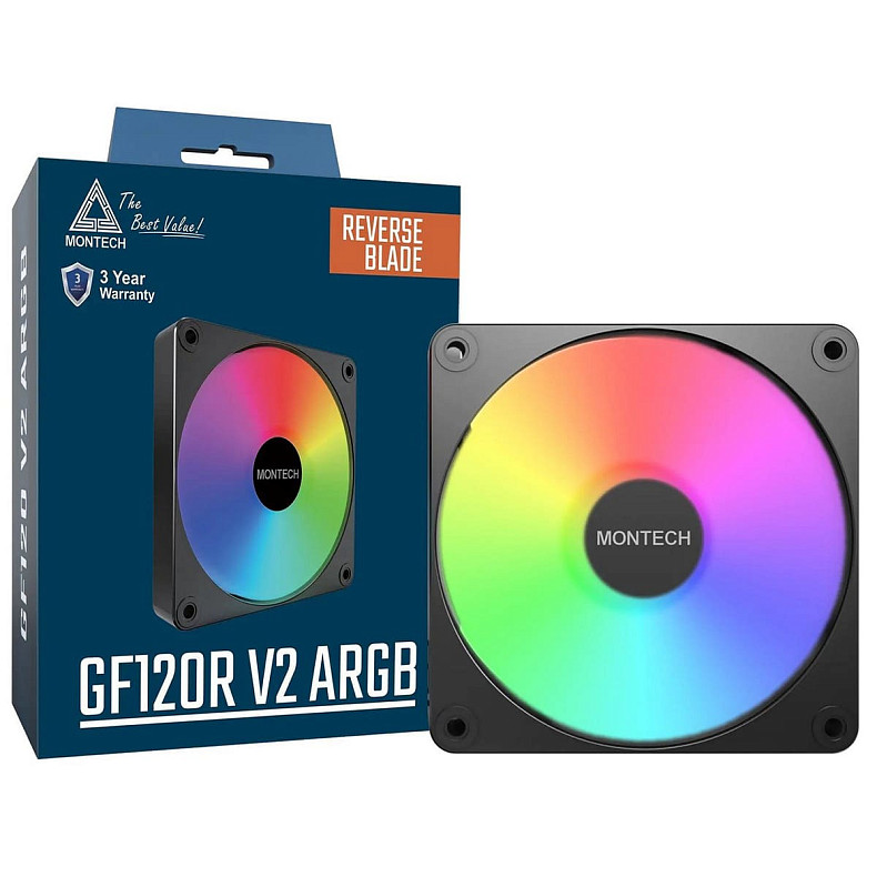 Корпусный вентилятор Montech GF120R V2 ARGB PWM 120MM (B)