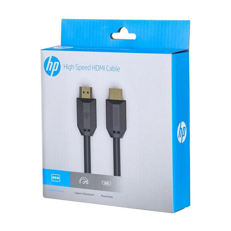 Кабель HDMI M - M, 1.0 м, V2.0, 4K 60 Hz, HP