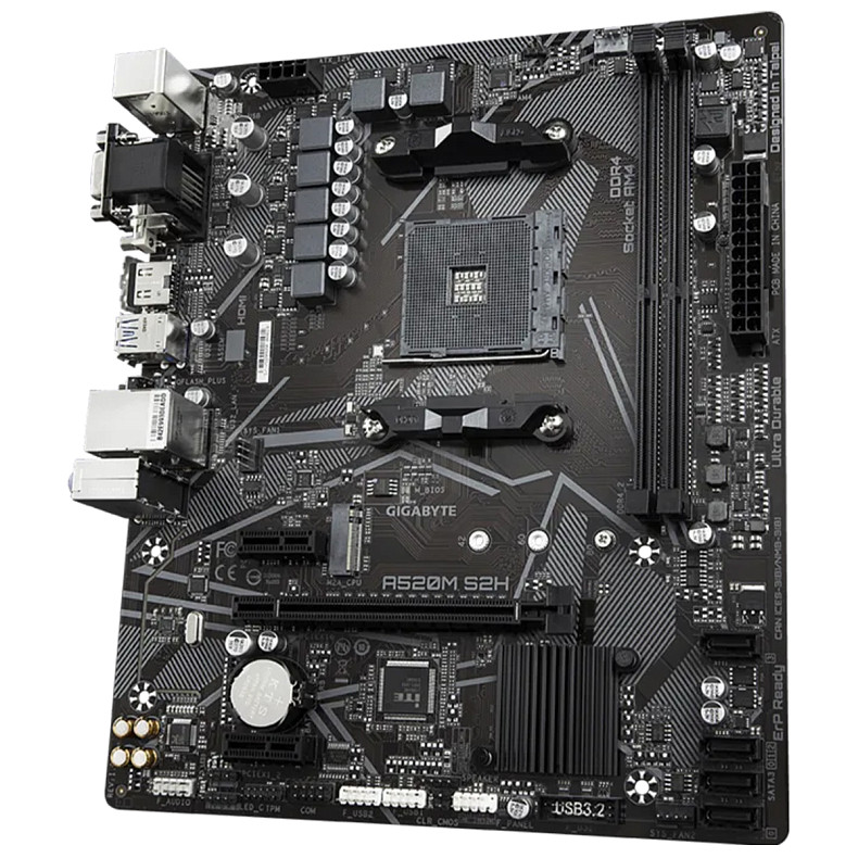 Материнська плата Gigabyte A520M S2H Socket AM4