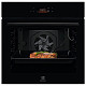 Духова шафа Electrolux електрична, 72л, A+, дисплей, конвекція, телескопічні напрямні, чорний