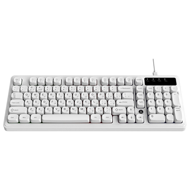 Клавиатура Ajazz AF98 Black USB-C White (AF98-W)