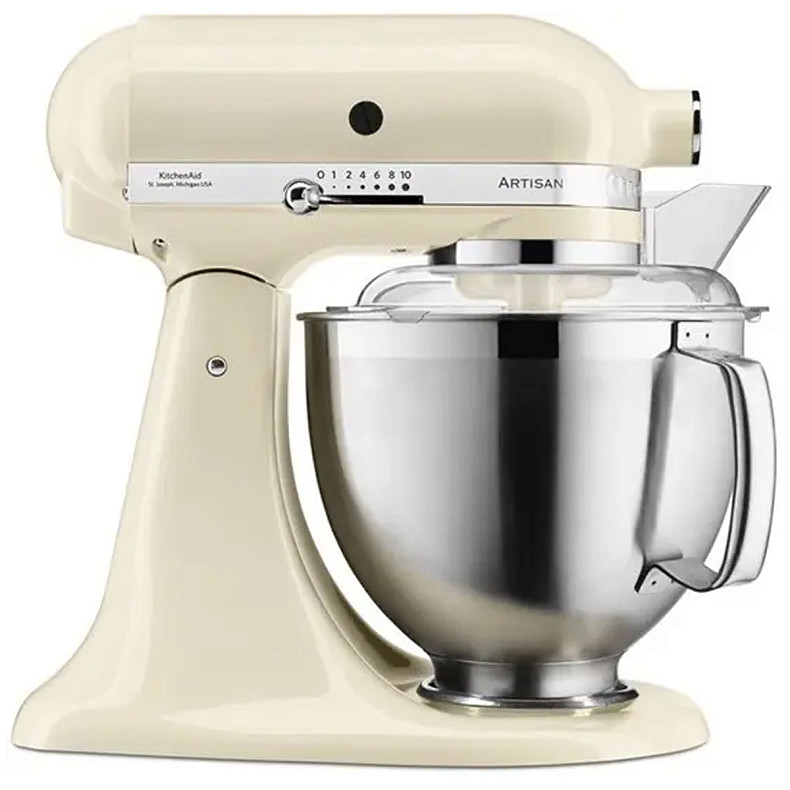 Кухонний комбайн KitchenAid Artisan 4,8 л 5KSM185PSEAC з відкидним блоком кремовий