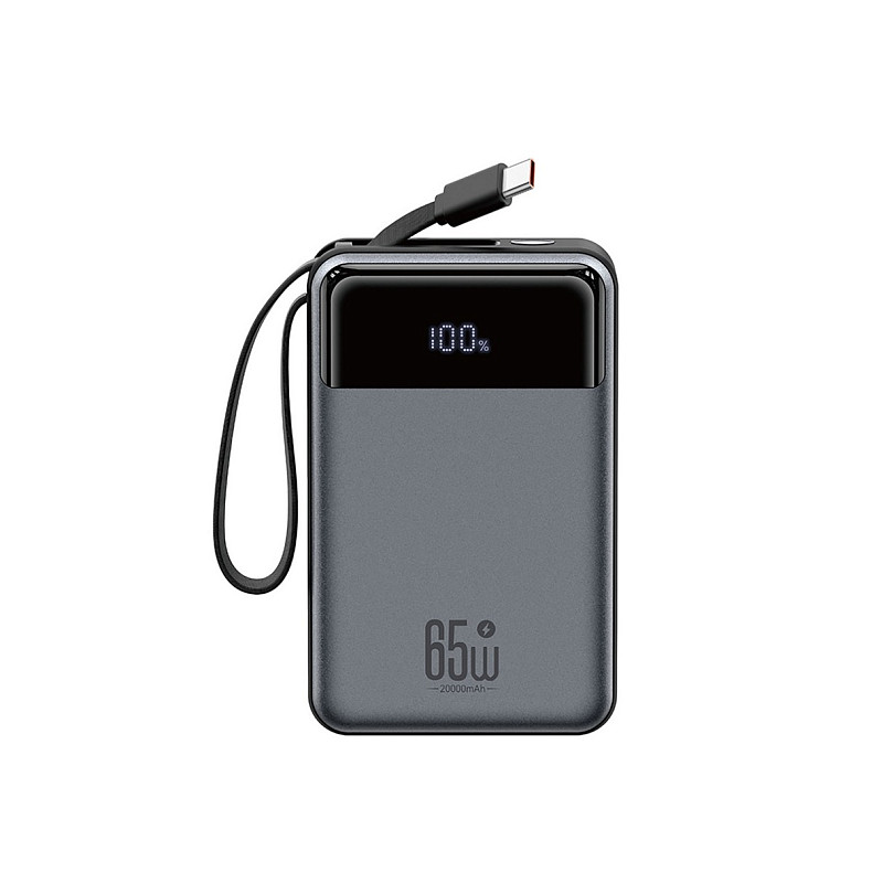 Универсальная мобильная батарея XO PR267 PD 65W 20000mAh Grey