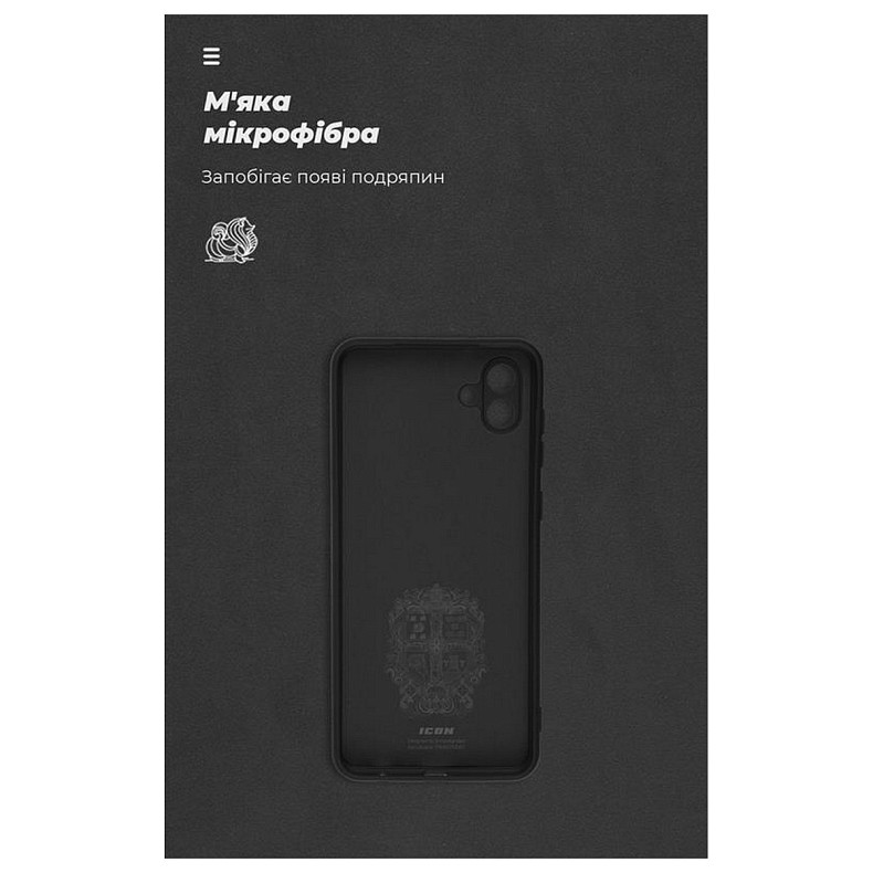 Чохол-накладка Armorstandart Icon для Samsung Galaxy A04 SM-A045 Camera cover Black (ARM63906)