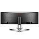 Монитор 49" AOC AG493UCX2, VA, 5120x1440, 165Гц, изгн., HDMIx3, DP, USB-C, USB-hub, HAS, цв, черный