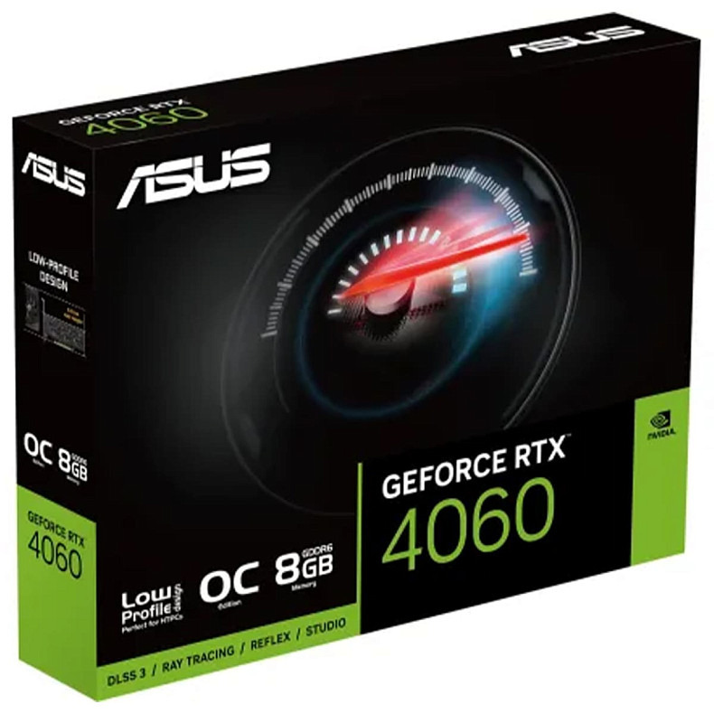 Видеокарта ASUS GeForce RTX 4060 8GB GDDR6 OC low profile RTX4060-O8G-LP-BRK