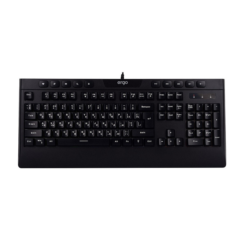 Клавиатура Ergo KB-510 Keyboard ENG/RUS/UKR Черный