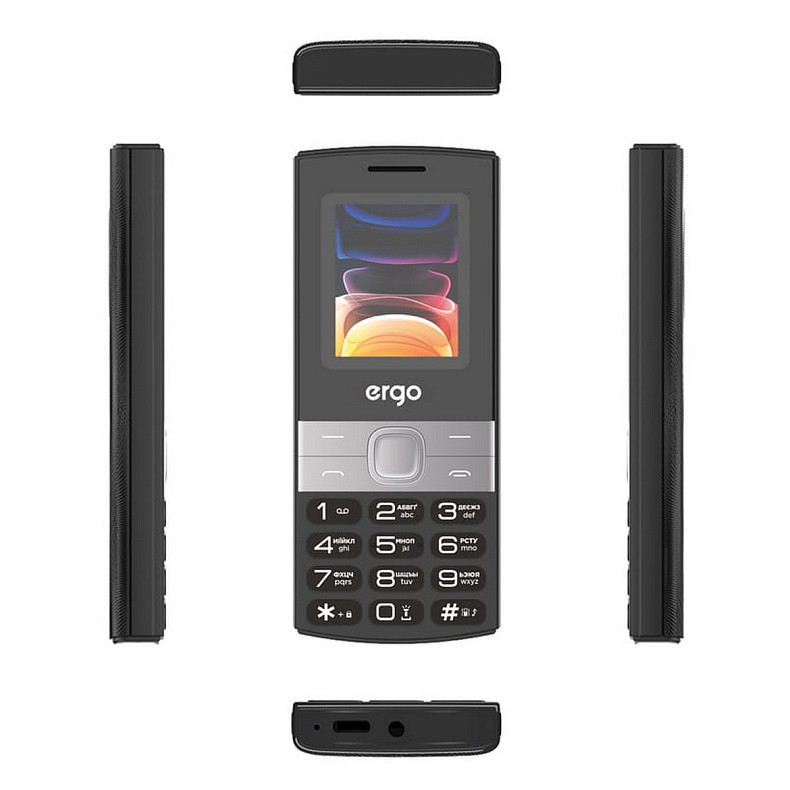 Мобильный телефон Ergo B185 Dual Sim Black