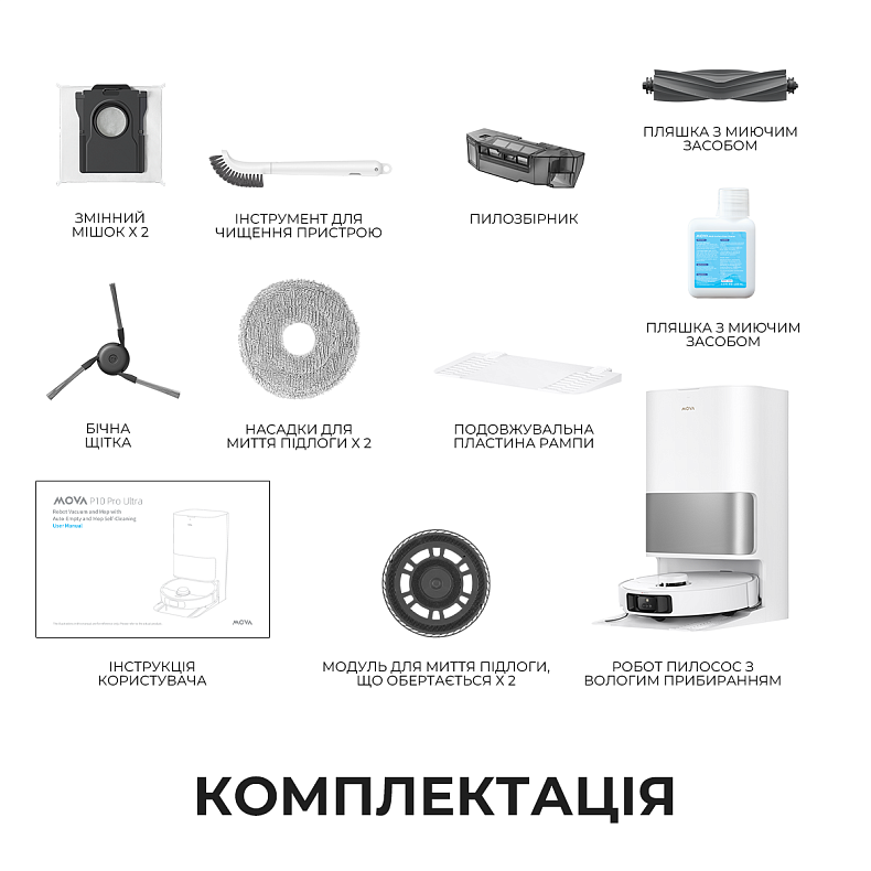 Робот пылесос MOVA P10 Pro Ultra-EU