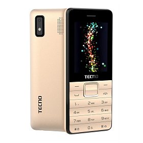 Мобільний телефон Tecno T372 Triple Sim Champagne Gold (4895180746840)_