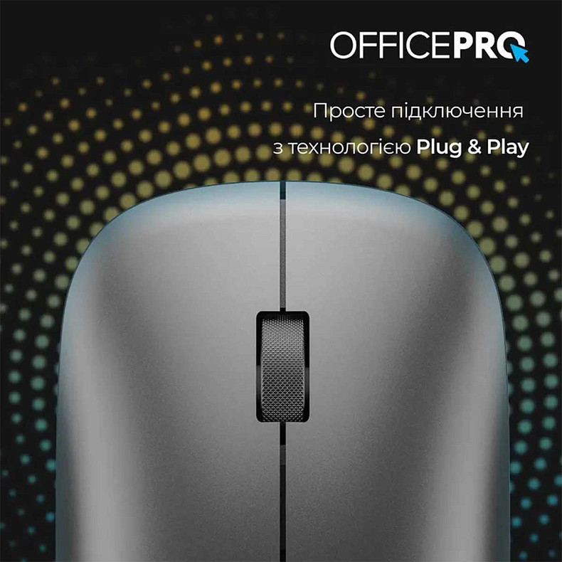 Миша OfficePro M225G Silent Click Wireless Gray