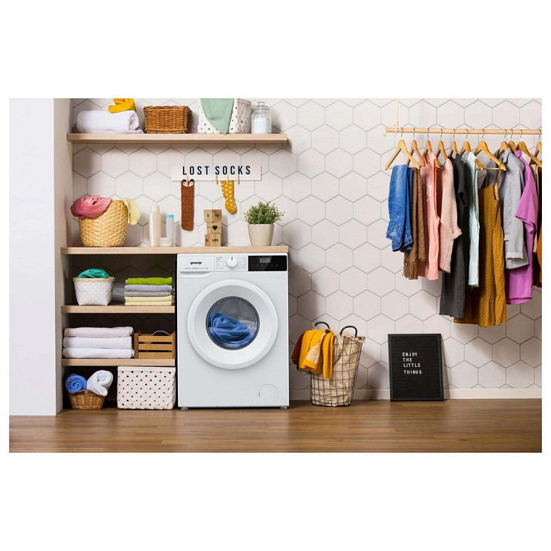 Пральна машина Gorenje фронтальна, 6кг, 1200, A++, 43.5см, дисплей, пар, інвертор, білий