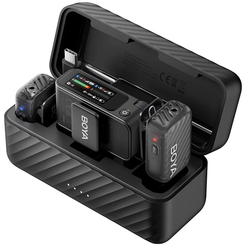 Беспроводной микрофон BOYA MIC 2-02 Type-C/TRS Black