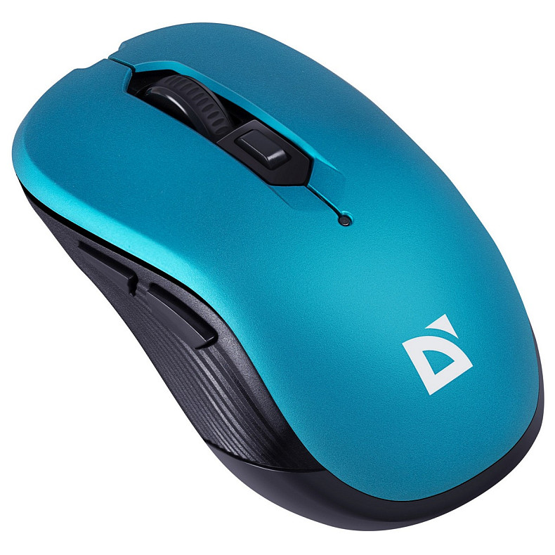 Мишка Defender Gassa MM-105, бездротова, 6кн. до 1600 dpi, безшумна, бірюзова