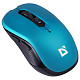 Мишка Defender Gassa MM-105, бездротова, 6кн. до 1600 dpi, безшумна, бірюзова