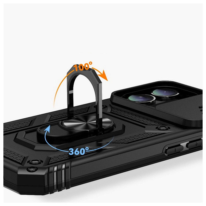 Чохол-накладка BeCover Military для Apple iPhone 16 Plus Black (712154)