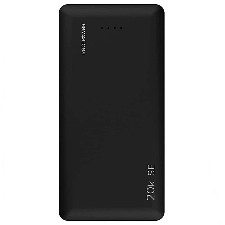 Универсальная мобильная батарея RealPower PB-20k SE Powerbank 20000mAh Black (PB-20k)