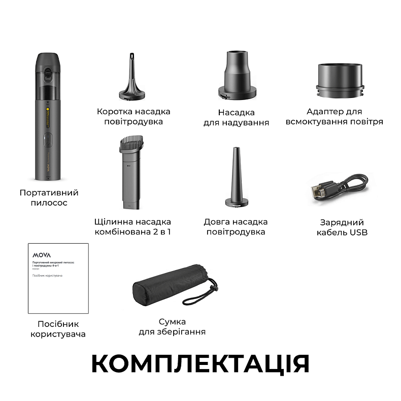 Ручной аккумуляторный пылесос MOVA Portable Vortex 4 в 1 (MDV001)