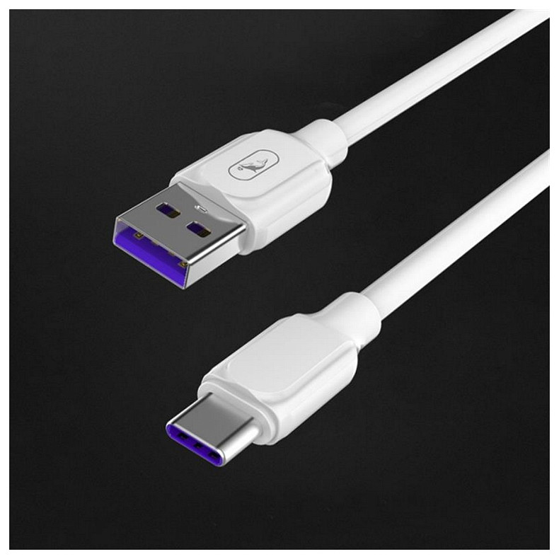 Кабель SkyDolphin S56T Super Fast USB - Type-C (M/M), 1 м, White (SDUSB-000572)